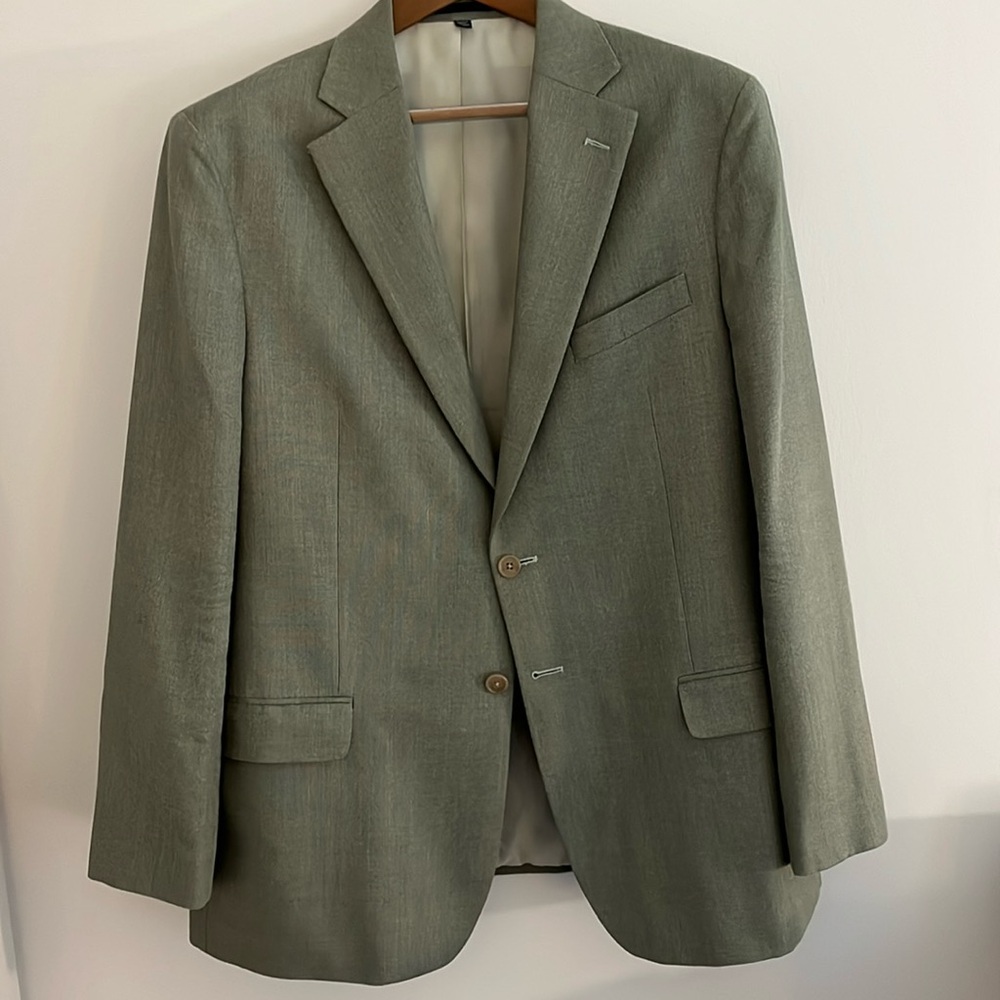 Silk/Linen Blend Men’s Spot Coat